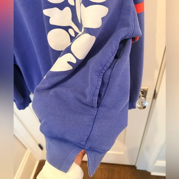 Free People Movement Oversized Graphic Sweatshirt with pockets! Sz L - Picture 4 of 5